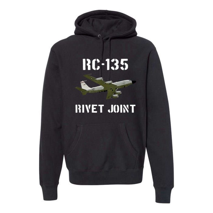 Rc 135 Rivet Joint Spy Plane Aircraft Premium Hoodie