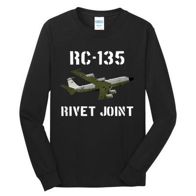 Rc 135 Rivet Joint Spy Plane Aircraft Tall Long Sleeve T-Shirt