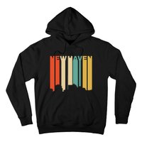 Retro 1970S Style New Haven Connecticut Skyline Hoodie