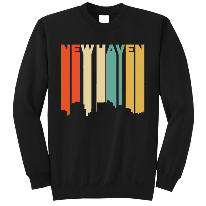 Retro 1970S Style New Haven Connecticut Skyline Sweatshirt