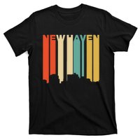 Retro 1970S Style New Haven Connecticut Skyline T-Shirt