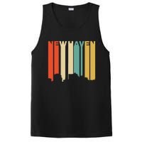 Retro 1970S Style New Haven Connecticut Skyline PosiCharge Competitor Tank