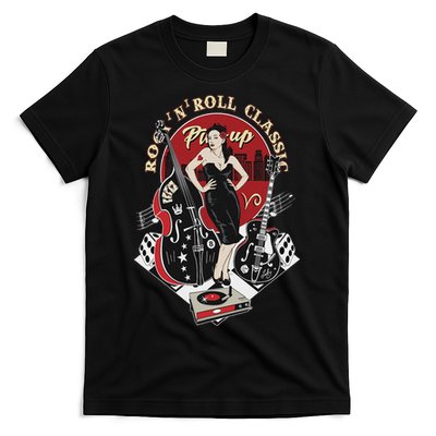 Rockabilly 1950s Sock Hop Dance Doo Wop Clothes Retro Pinup T-Shirt