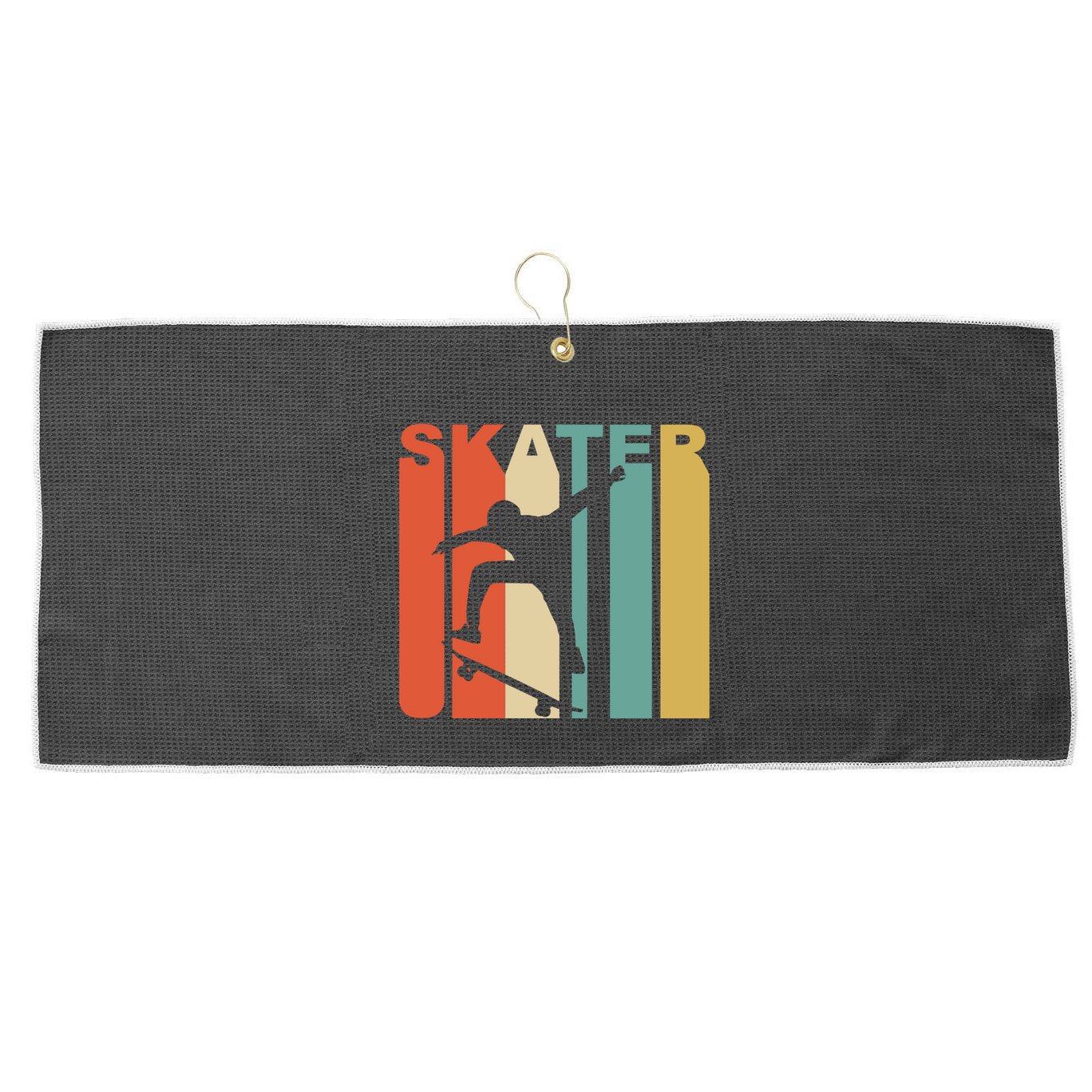 Retro 1970S Style Skater Skateboarder Skateboarding Cute Gift Cool Gift Large Microfiber Waffle Golf Towel