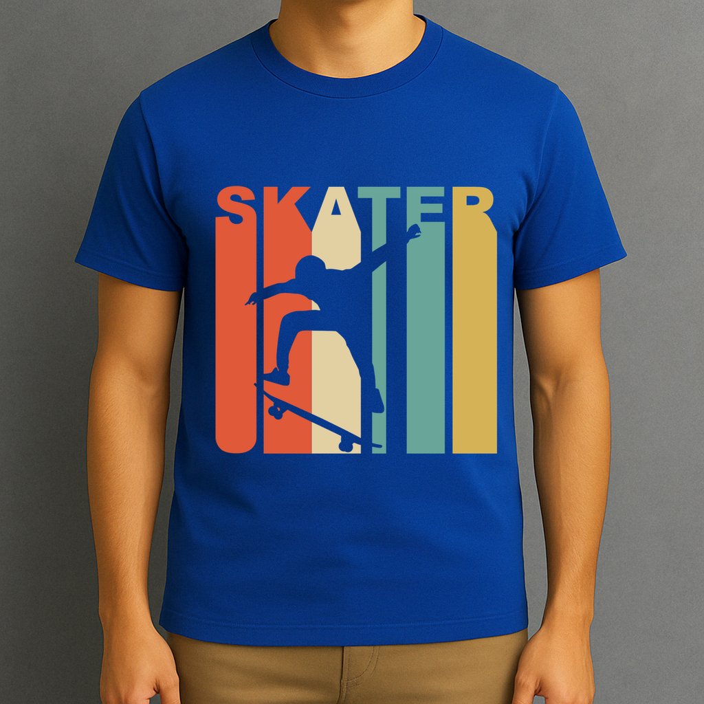 Retro 1970S Style Skater Skateboarder Skateboarding Cute Gift Cool Gift T-Shirt