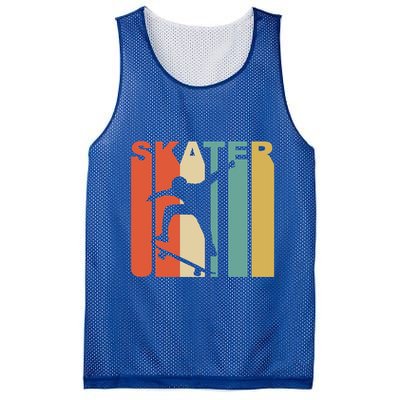 Retro 1970S Style Skater Skateboarder Skateboarding Cute Gift Cool Gift Mesh Reversible Basketball Jersey Tank