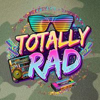 Retro 1980's Totally Rad 80's Funny 80s Theme Retro Party  Legacy Tie Dye Trucker Hat
