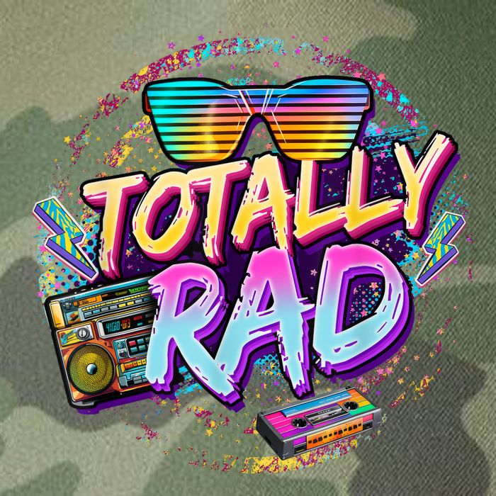 Retro 1980's Totally Rad 80's Funny 80s Theme Retro Party  Legacy Tie Dye Trucker Hat