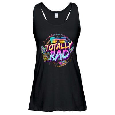 Retro 1980's Totally Rad 80's Funny 80s Theme Retro Party  Ladies Essential Flowy Tank