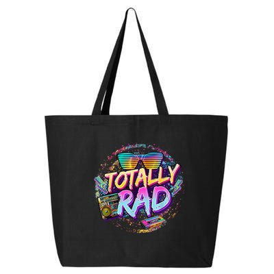Retro 1980's Totally Rad 80's Funny 80s Theme Retro Party  25L Jumbo Tote