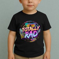 Retro 1980's Totally Rad 80's Funny 80s Theme Retro Party  Toddler T-Shirt