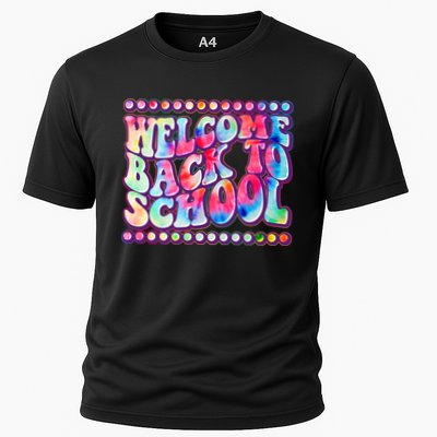 Retro 1960s Tie Dye Welcome Back To School Performance Shirt