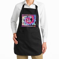 Retro 1960s Tie Dye Welcome Back To School Apron