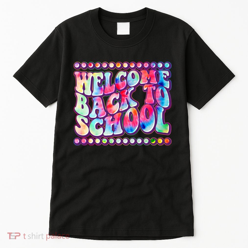 Retro 1960s Tie Dye Welcome Back To School Tall T-Shirt