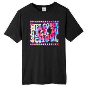 Retro 1960s Tie Dye Welcome Back To School Tall Fusion ChromaSoft Performance T-Shirt