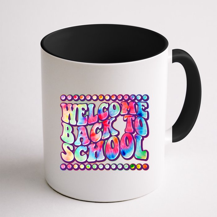 Retro 1960s Tie Dye Welcome Back To School Mug