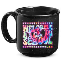 Retro 1960s Tie Dye Welcome Back To School 15oz Campfire Ceramic Mug