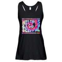 Retro 1960s Tie Dye Welcome Back To School Ladies Essential Flowy Tank