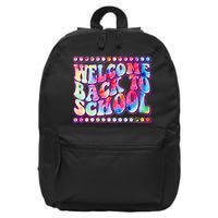 Retro 1960s Tie Dye Welcome Back To School 16 in Basic Backpack