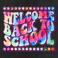 Retro 1960s Tie Dye Welcome Back To School Tumbler