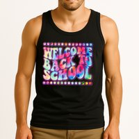 Retro 1960s Tie Dye Welcome Back To School Tank Top