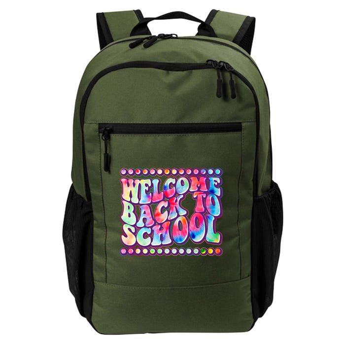 Retro 1960s Tie Dye Welcome Back To School Backpack