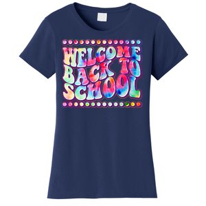 Retro 1960s Tie Dye Welcome Back To School Women's T-Shirt