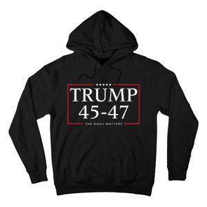 Rattletrap 1776 Trump 45 47 The Dash Matters Graphic Hoodie