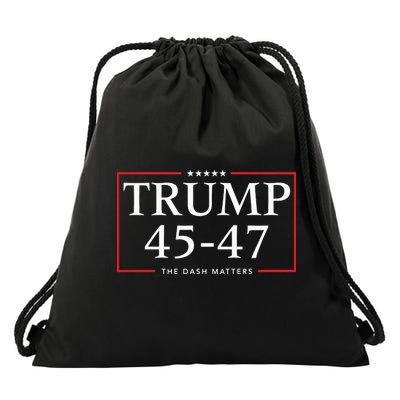 Rattletrap 1776 Trump 45 47 The Dash Matters Graphic Drawstring Bag
