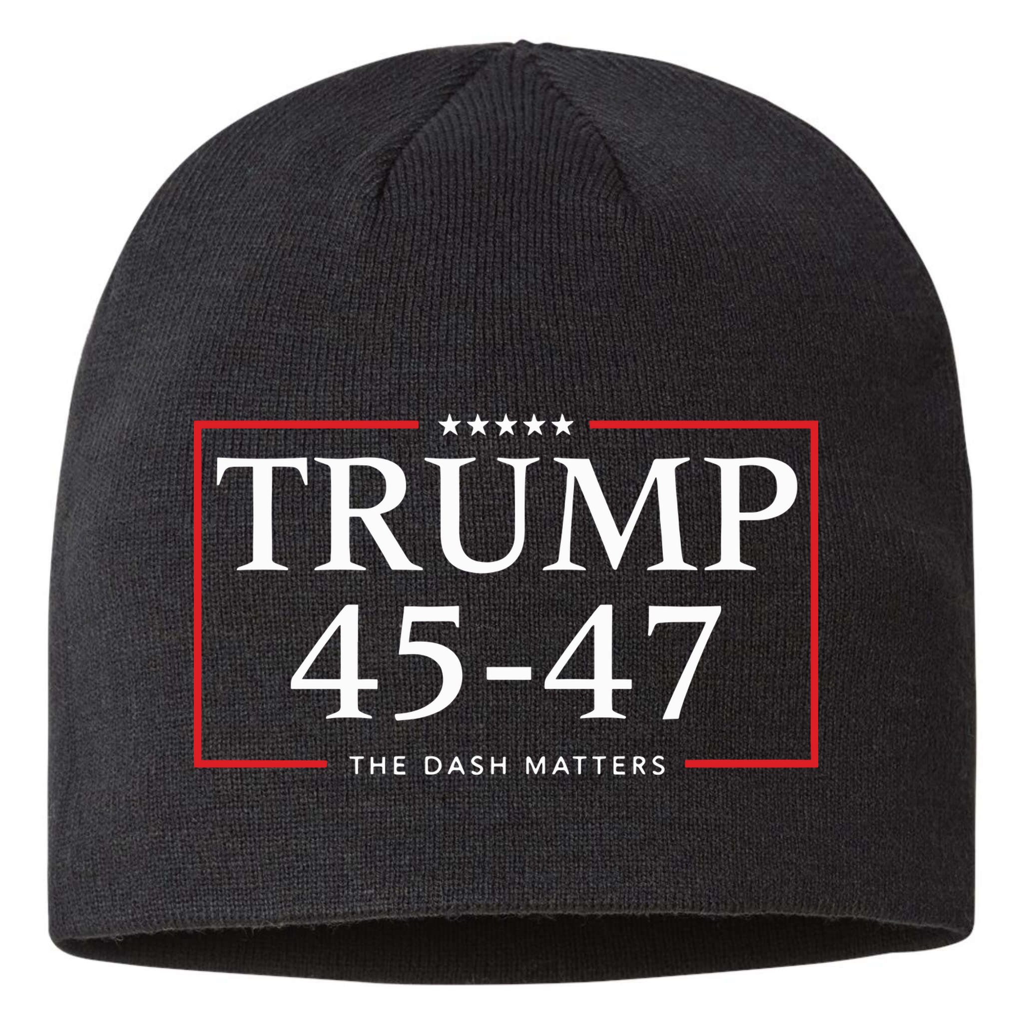 Rattletrap 1776 Trump 45 47 The Dash Matters Graphic Sustainable Beanie