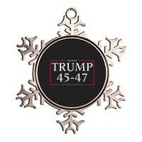 Rattletrap 1776 Trump 45 47 The Dash Matters Graphic Metallic Star Ornament