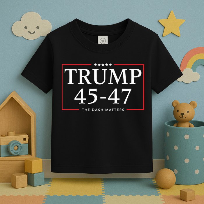 Rattletrap 1776 Trump 45 47 The Dash Matters Graphic Toddler T-Shirt