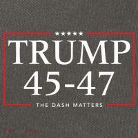 Rattletrap 1776 Trump 45 47 The Dash Matters Graphic Cotton Canvas Backpack