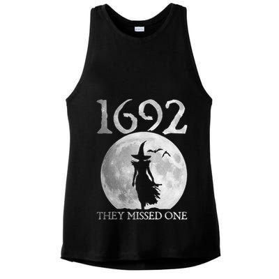 Retro 1692 They Missed One Witch Salem 1692 Halloween Witch Ladies PosiCharge Tri-Blend Wicking Tank