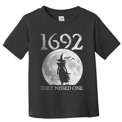 Retro 1692 They Missed One Witch Salem 1692 Halloween Witch Toddler T-Shirt