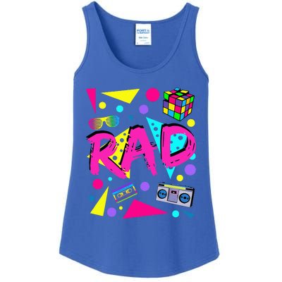 Rad 1980s Vintage Eighties Costume Party Ladies Essential Tank