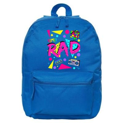 Rad 1980s Vintage Eighties Costume Party 16 in Basic Backpack