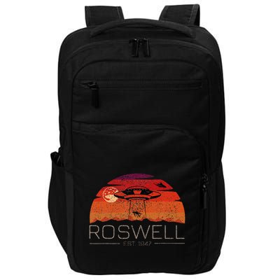Roswell 1947 Vintage Alien Ufo New Mexico Impact Tech Backpack