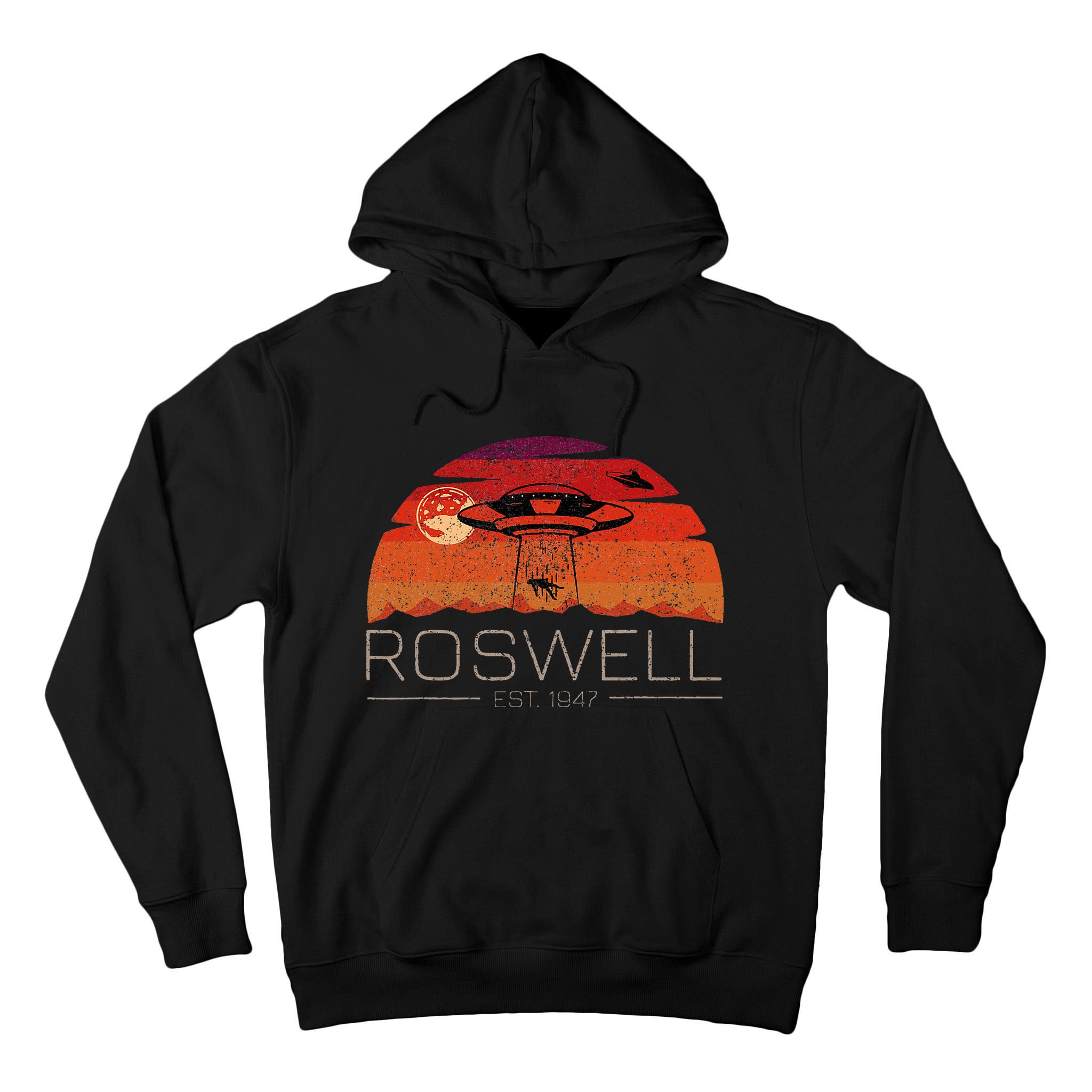 Roswell 1947 Vintage Alien Ufo New Mexico Tall Hoodie