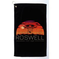 Roswell 1947 Vintage Alien Ufo New Mexico Golf Towel
