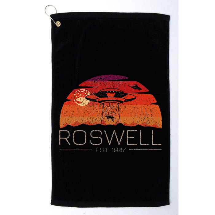 Roswell 1947 Vintage Alien Ufo New Mexico Golf Towel