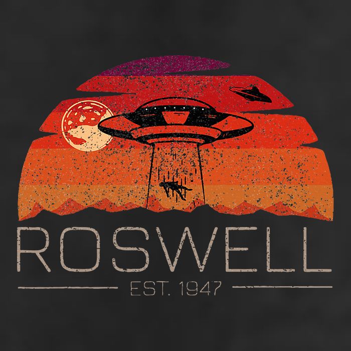 Roswell 1947 Vintage Alien Ufo New Mexico Golf Towel