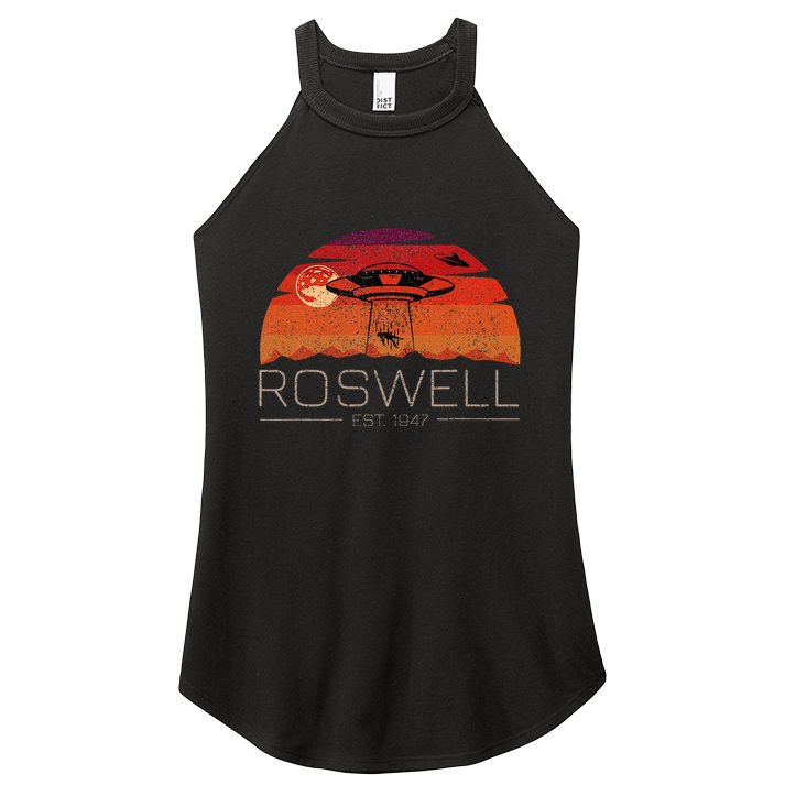 Roswell 1947 Vintage Alien Ufo New Mexico Women's Perfect Tri Rocker Tank