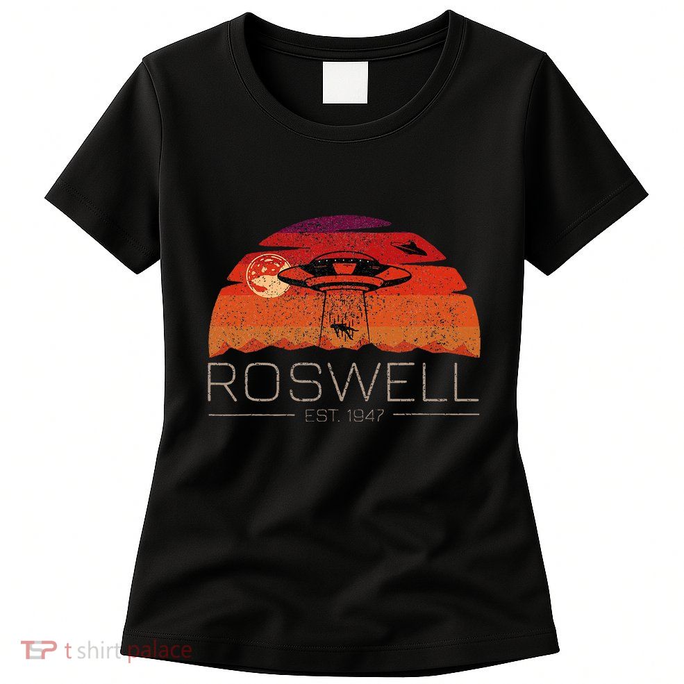 Roswell 1947 Vintage Alien Ufo New Mexico Womens T-Shirt
