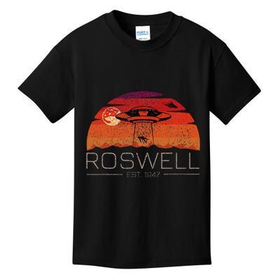 Roswell 1947 Vintage Alien Ufo New Mexico Kids T-Shirt