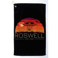 Roswell 1947 Vintage Alien UFO New Mexico Golf Towel