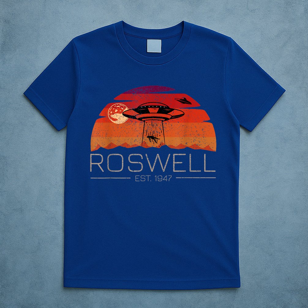 Roswell 1947 Vintage Alien UFO New Mexico T-Shirt