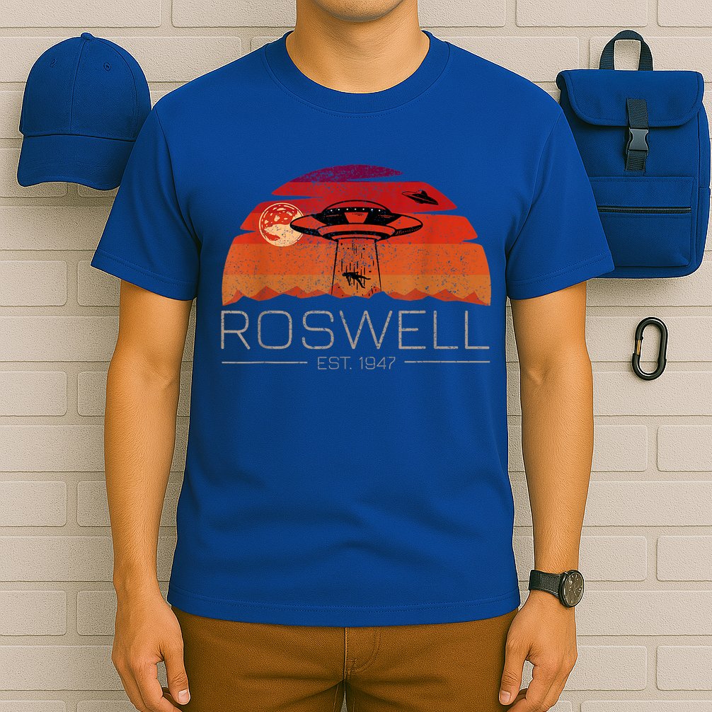 Roswell 1947 Vintage Alien UFO New Mexico T-Shirt