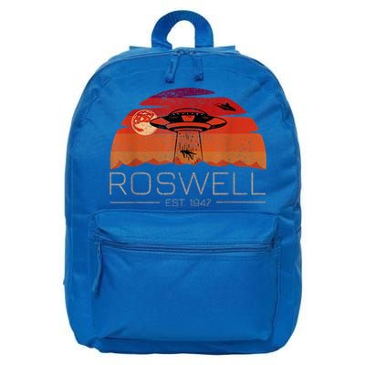Roswell 1947 Vintage Alien UFO New Mexico 16 in Basic Backpack