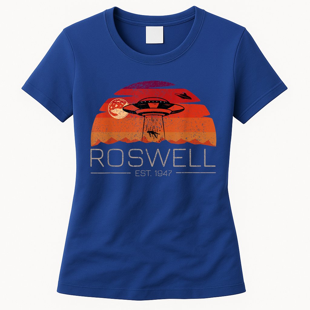 Roswell 1947 Vintage Alien UFO New Mexico Womens T-Shirt